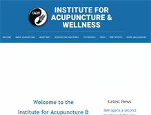 Tablet Screenshot of instituteforacupuncture.com